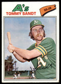 1977 TOPPS TOMMY SANDT ROOKIE OAKLAND ATHLETICS #616