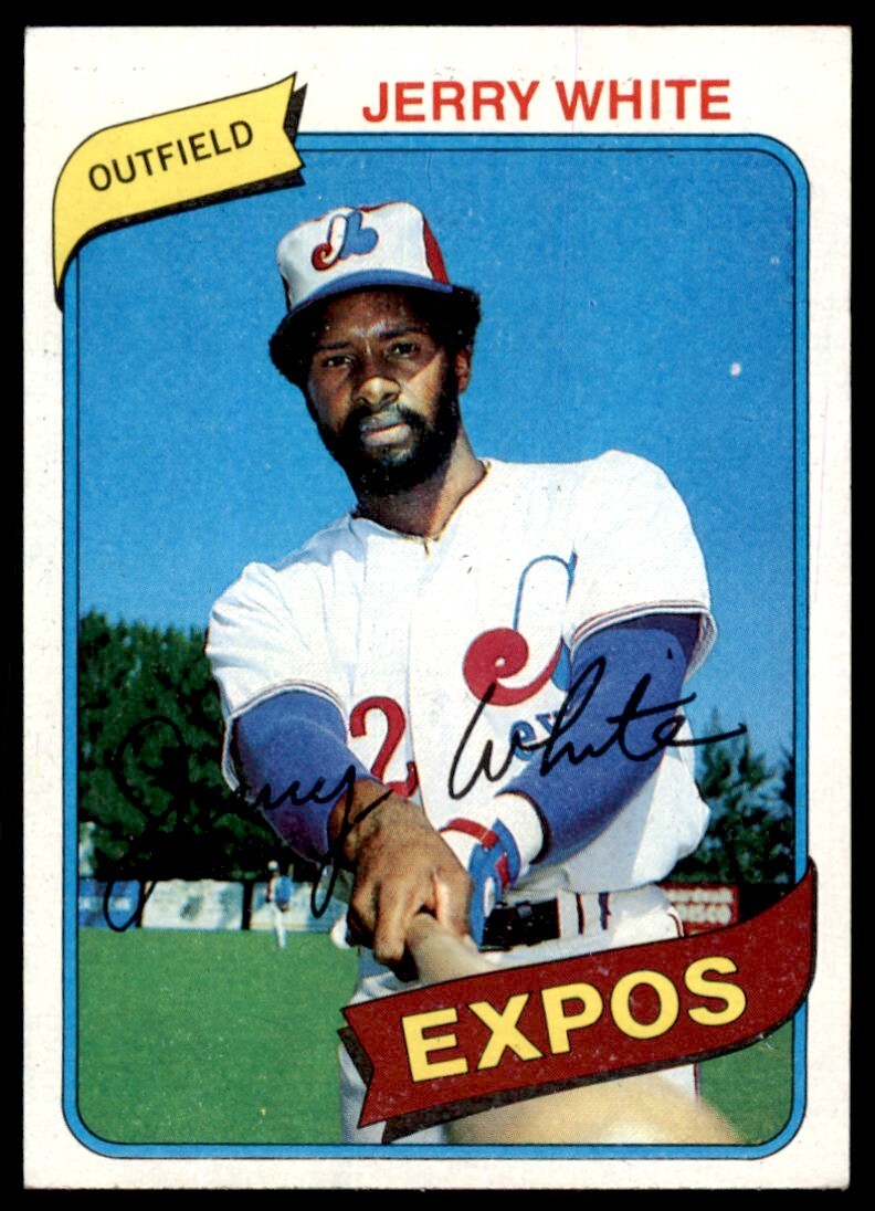 1980 TOPPS JERRY WHITE MONTREAL EXPOS #724 .