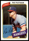 1980 TOPPS PAT PUTNAM TEXAS RANGERS #22