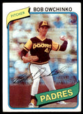 1980 TOPPS BOB OWCHINKO SAN DIEGO PADRES #79 .