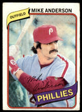 1980 TOPPS MIKE ANDERSON PHILADELPHIA PHILLIES #317