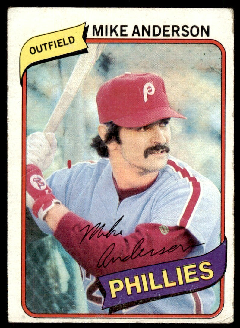 1980 TOPPS MIKE ANDERSON PHILADELPHIA PHILLIES #317
