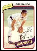 1980 TOPPS SAL BANDO MILWAUKEE BREWERS #715 .
