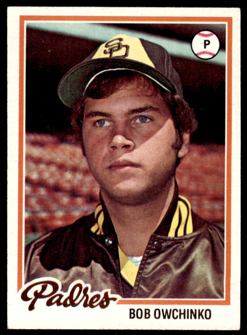 1978 TOPPS BOB OWCHINKO ROOKIE SAN DIEGO PADRES #164