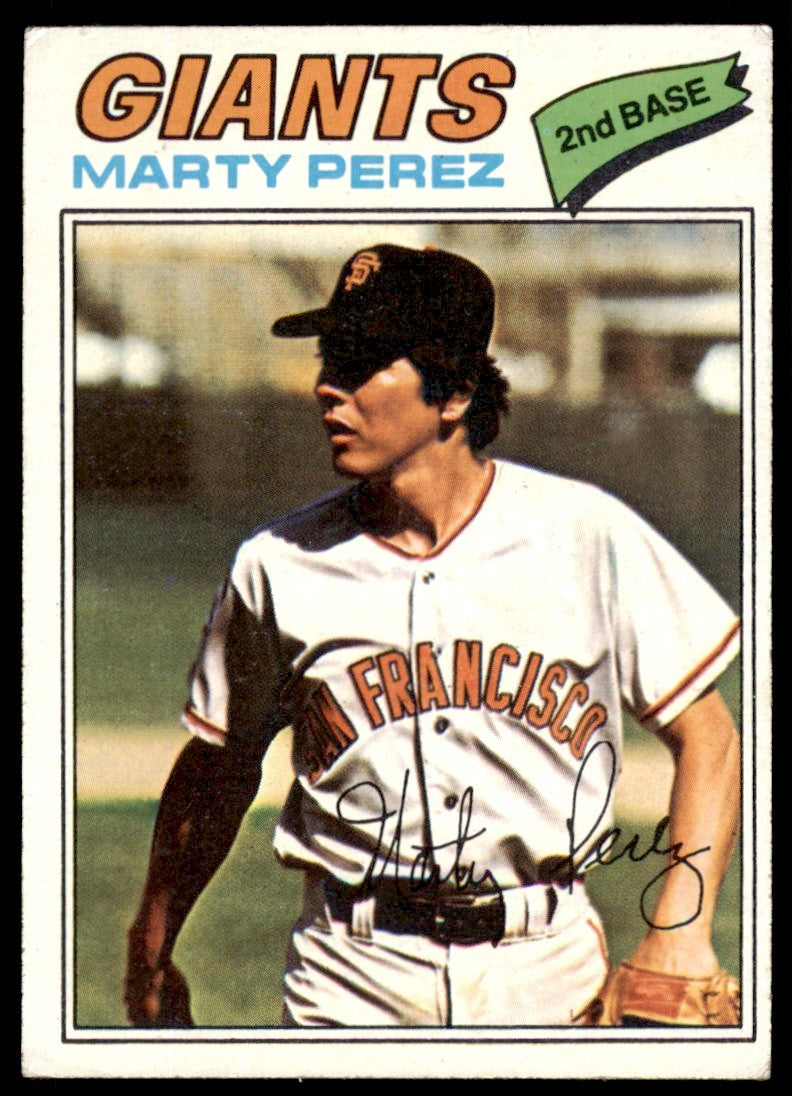 1977 TOPPS MARTY PEREZ SAN FRANCISCO GIANTS #438
