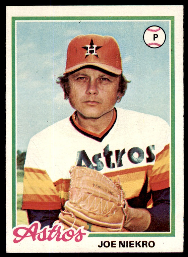 1978 TOPPS JOE NIEKRO HOUSTON ASTROS #306