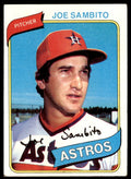 1980 TOPPS JOE SAMBITO HOUSTON ASTROS #571 .