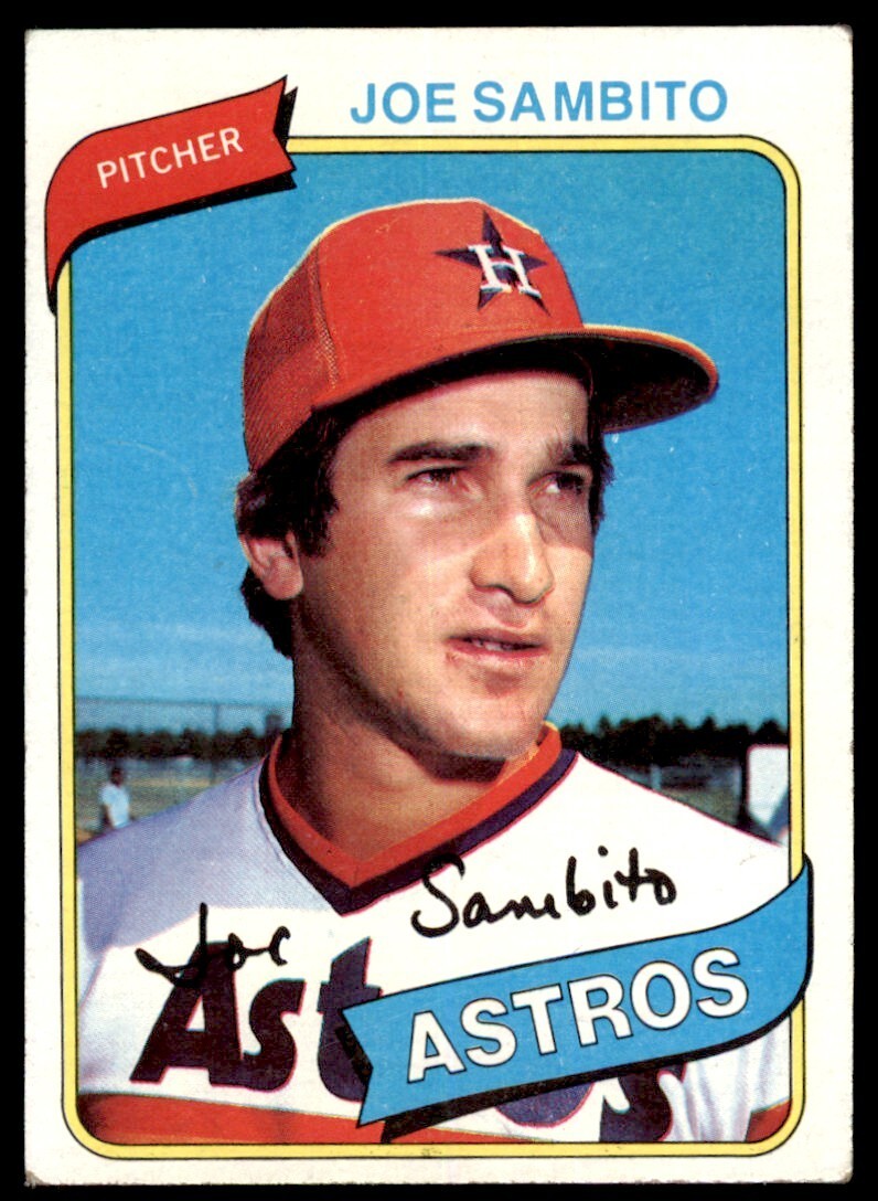 1980 TOPPS JOE SAMBITO HOUSTON ASTROS #571 .