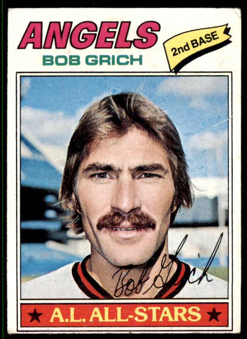 1977 TOPPS BOB GRICH CALIFORNIA ANGELS #521