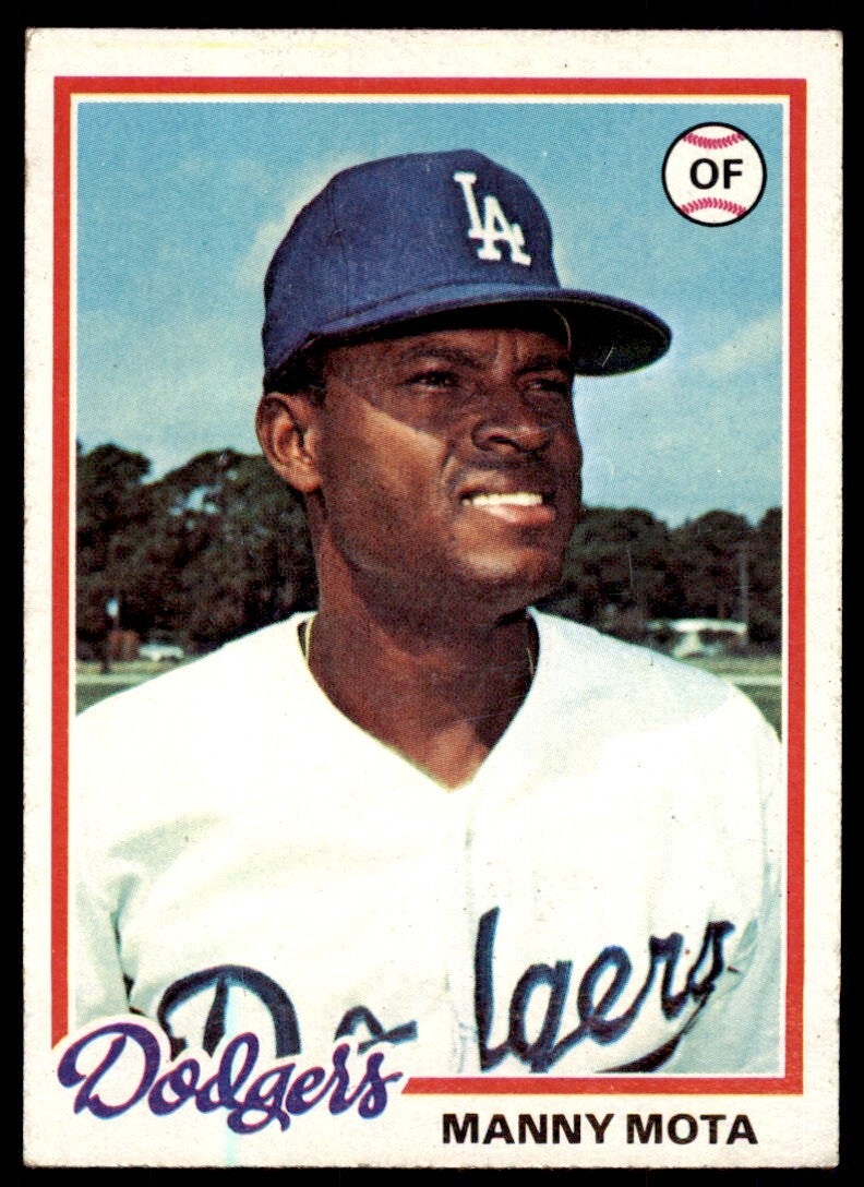 1978 TOPPS MANNY MOTA LOS ANGELES DODGERS #228