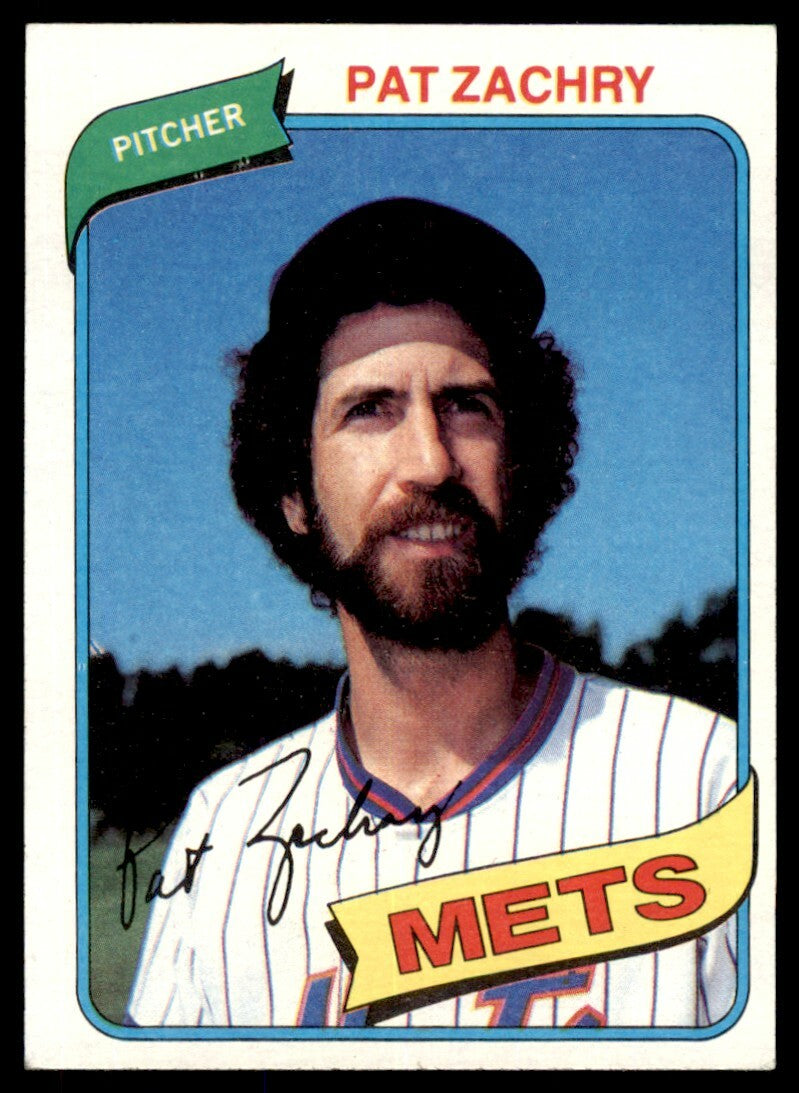 1980 TOPPS PAT ZACHRY NEW YORK METS #428