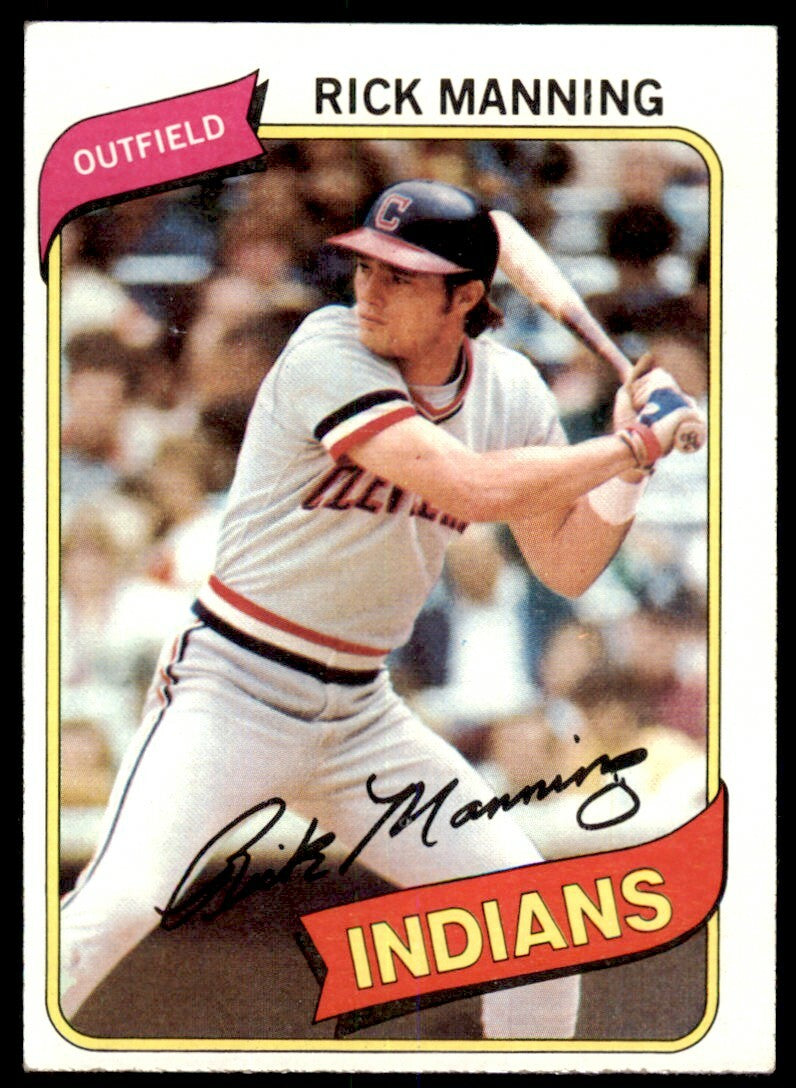 1980 TOPPS RICK MANNING CLEVELAND INDIANS #564