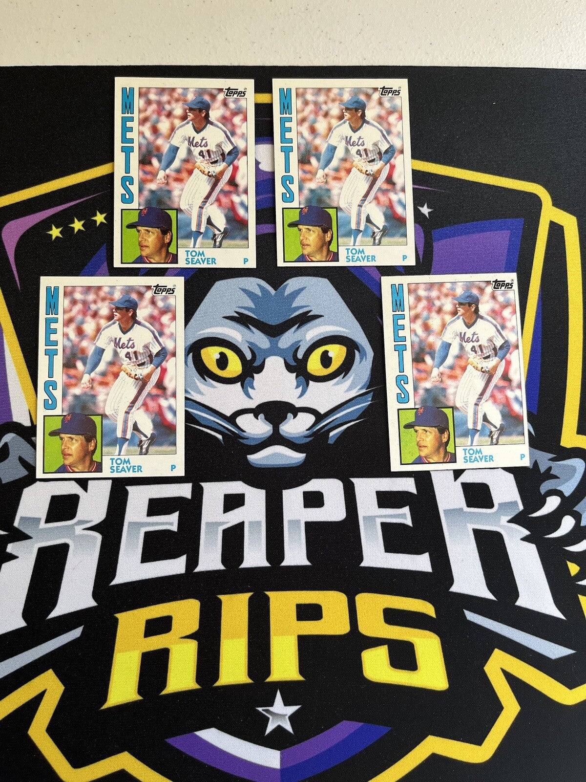 1984 Topps Tom Seaver NY Mets Lot Of 4