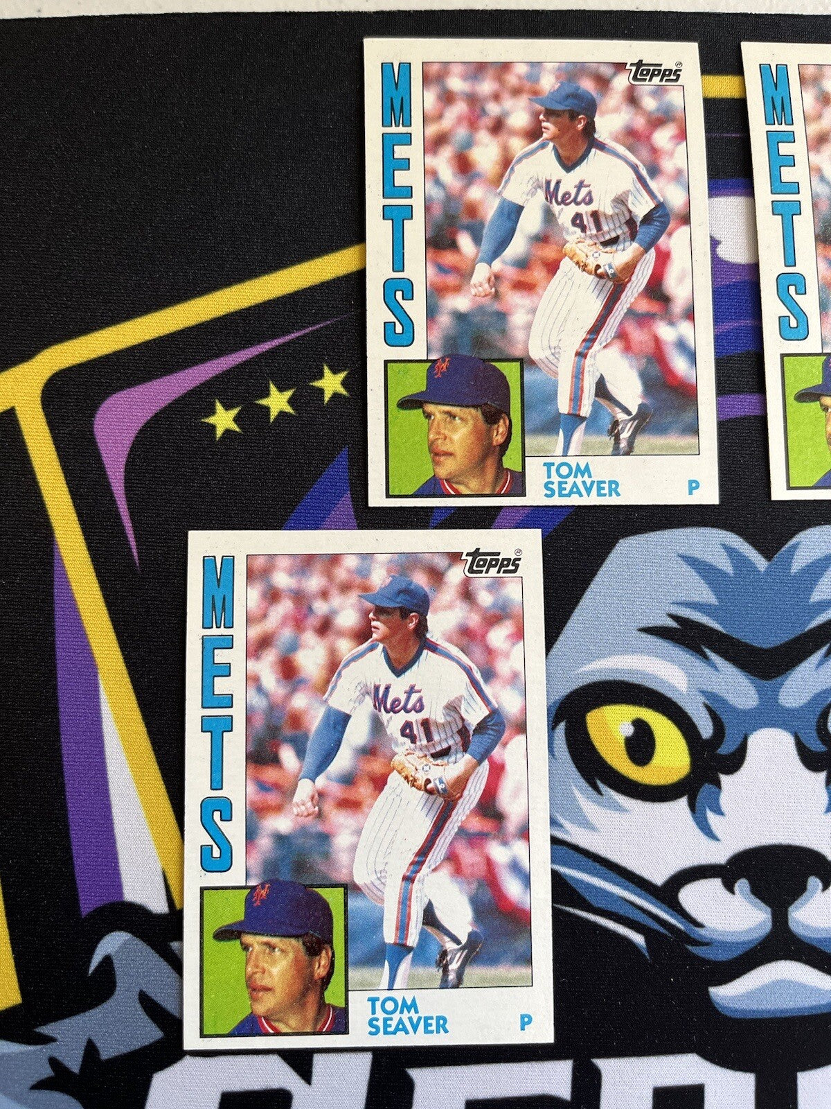 1984 Topps Tom Seaver NY Mets Lot Of 4