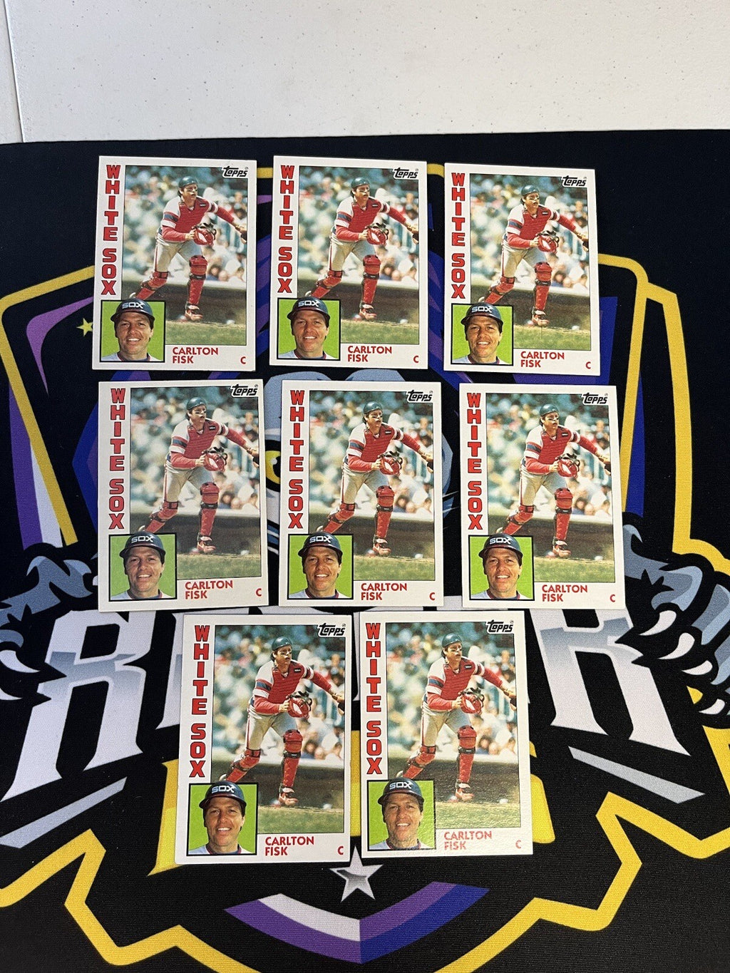 1984 Topps Carlton Fisk White Sox Lot Of 8