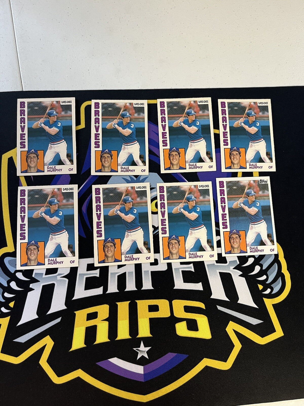 1984 OPC & Topps Dale Murphy Lot Of 8 Cards NM