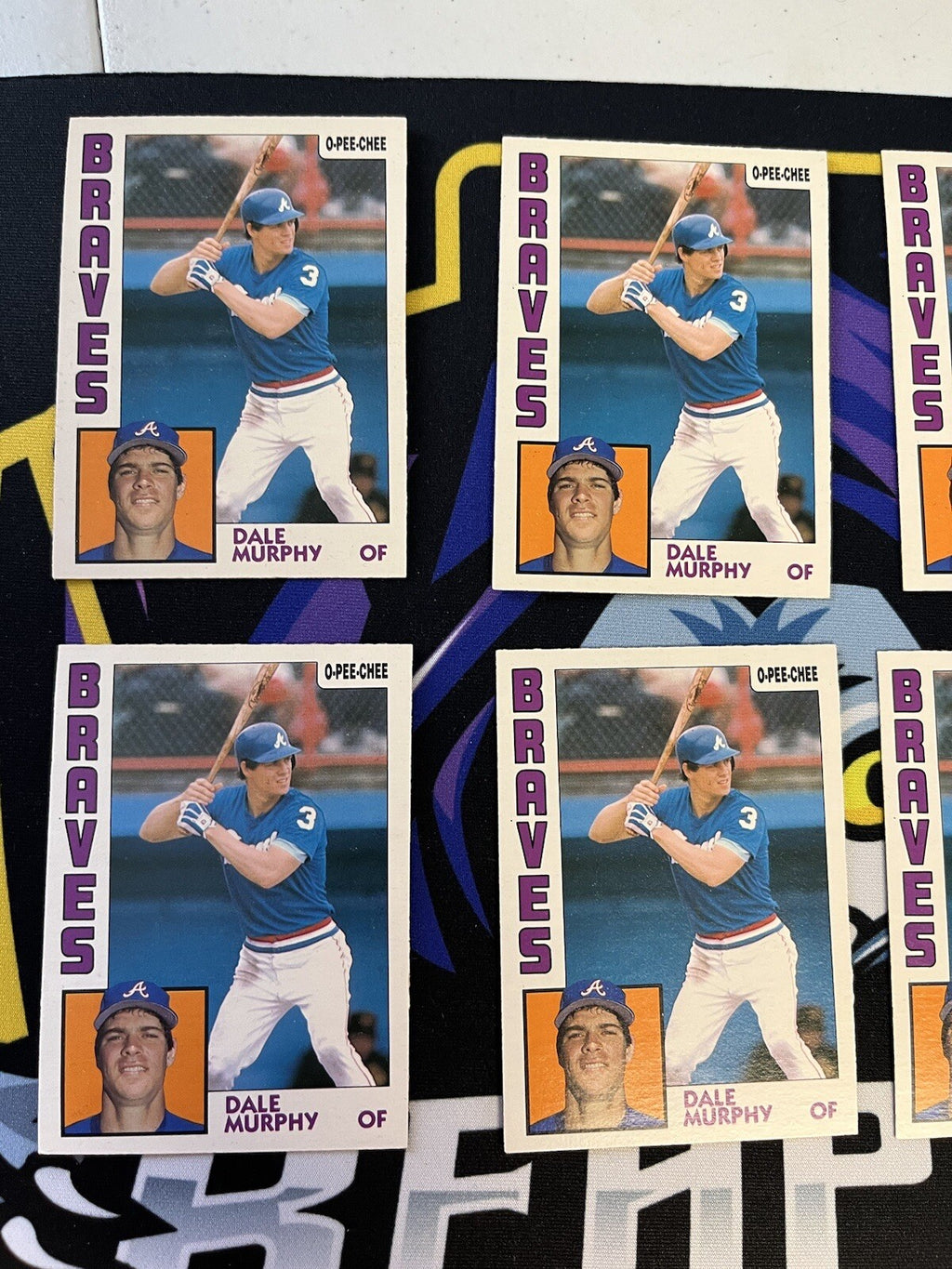 1984 OPC & Topps Dale Murphy Lot Of 8 Cards NM