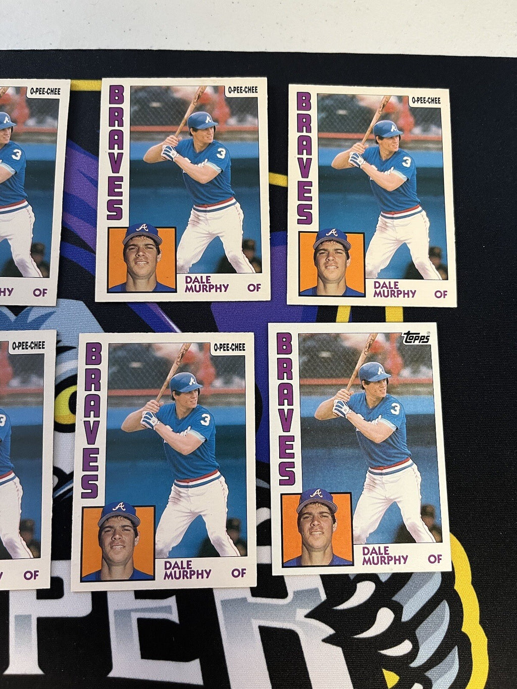 1984 OPC & Topps Dale Murphy Lot Of 8 Cards NM