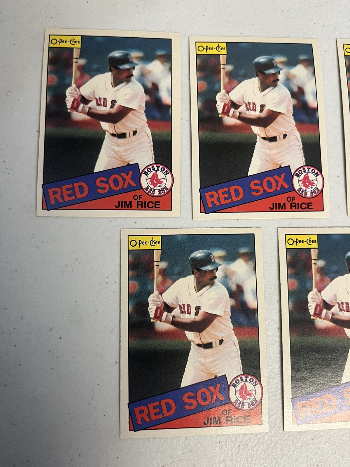 1985 OPC O-Pee-Chee Baseball Jim Rice Lot Of 5 Cards