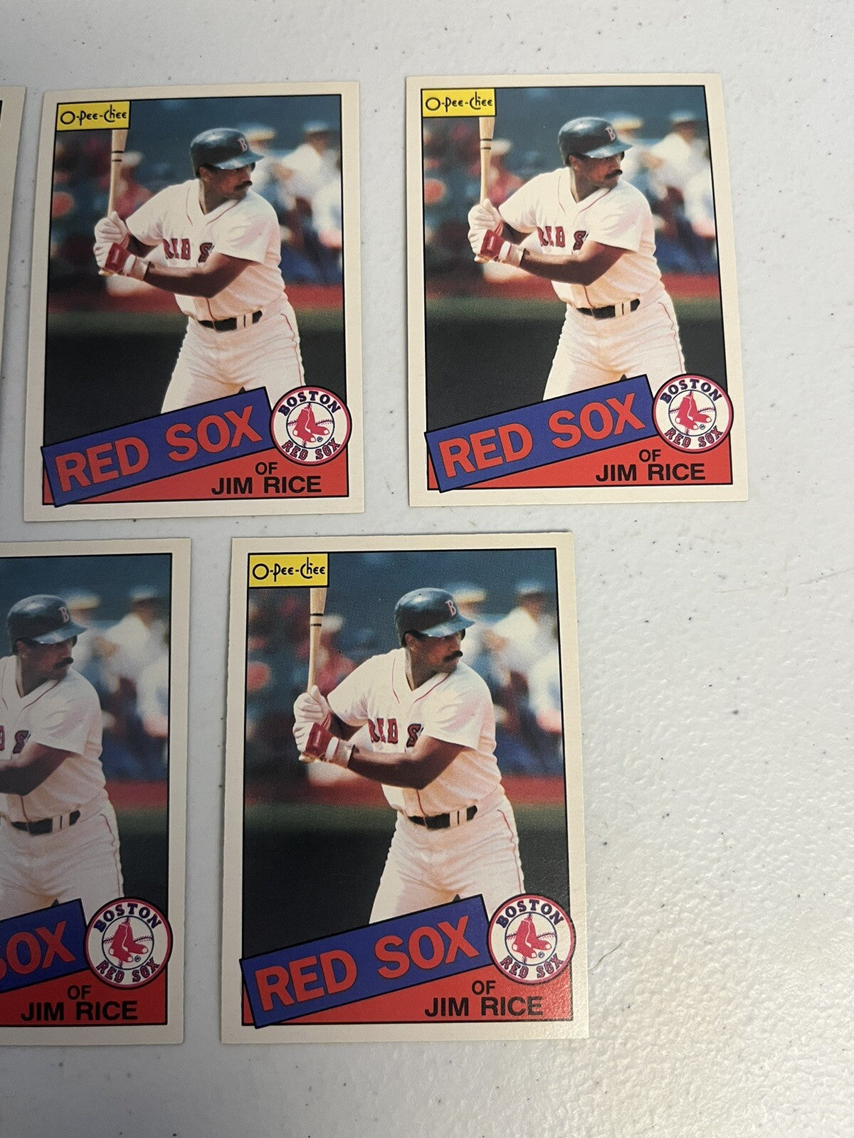 1985 OPC O-Pee-Chee Baseball Jim Rice Lot Of 5 Cards
