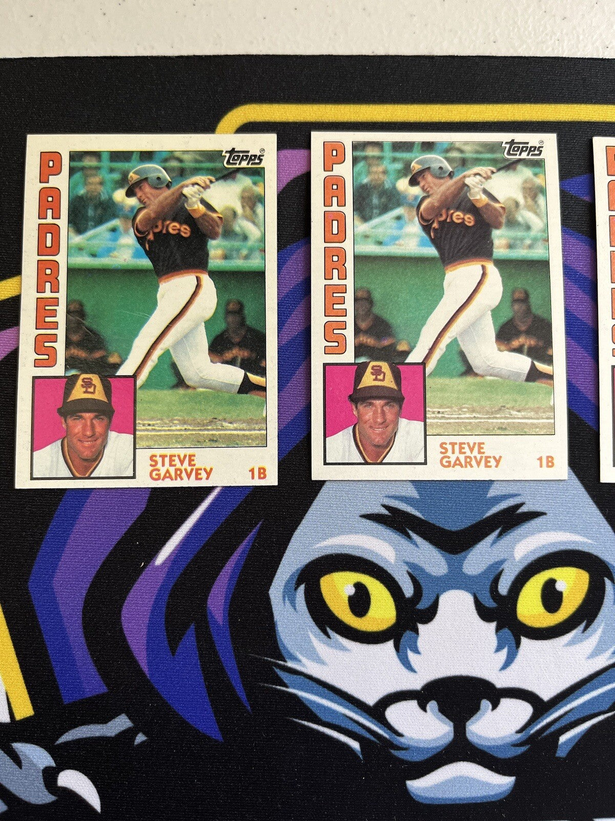 1984 Topps Steve Garvey Padres Lot Of 3