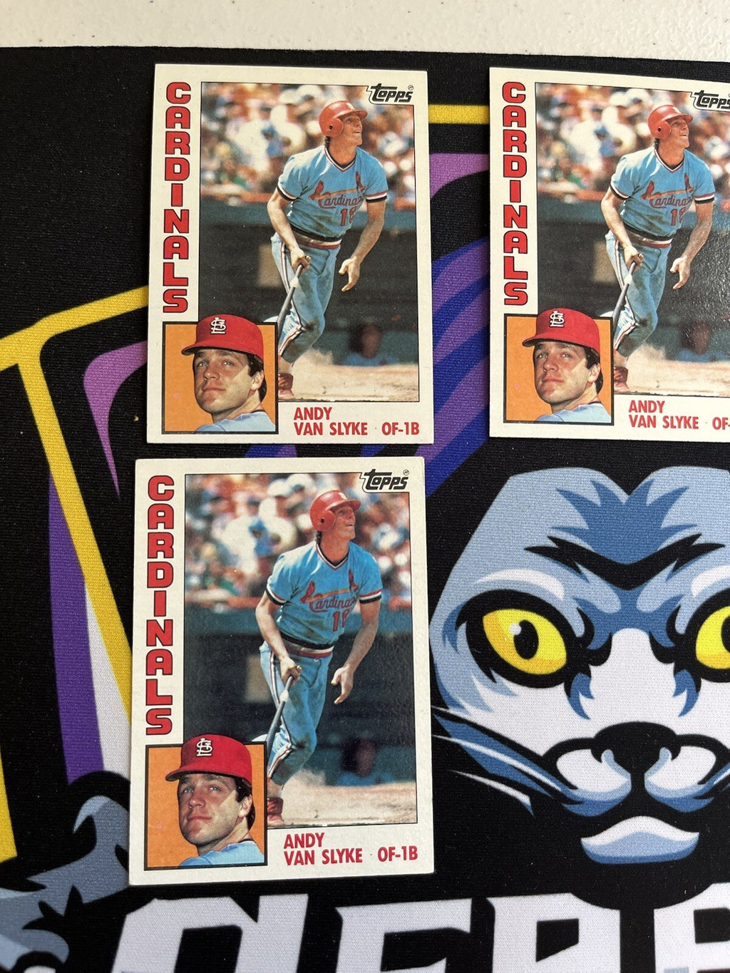 1984 Topps Andy Van Slyke RC Lot Of 5