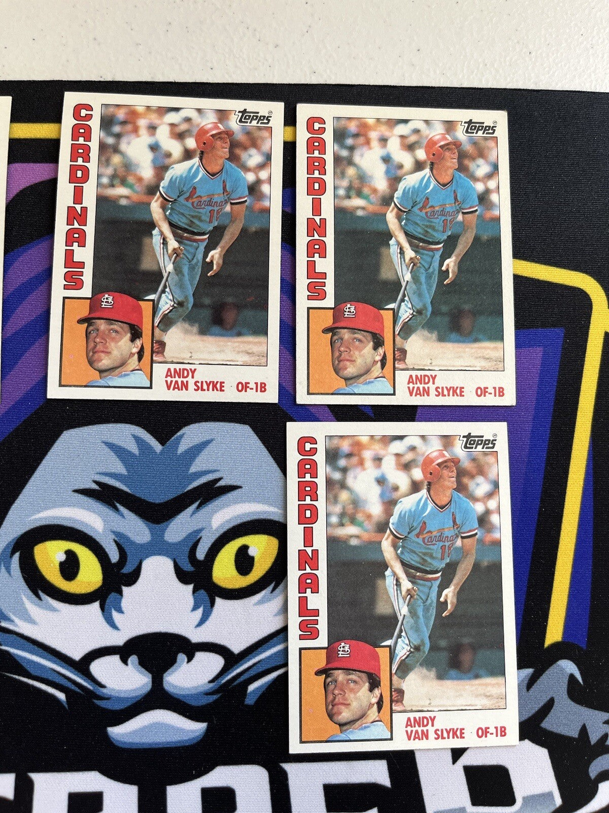1984 Topps Andy Van Slyke RC Lot Of 5