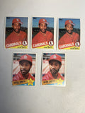 1985 Topps Ozzie Smith Base + All Star 5 Card Lot NM/MT