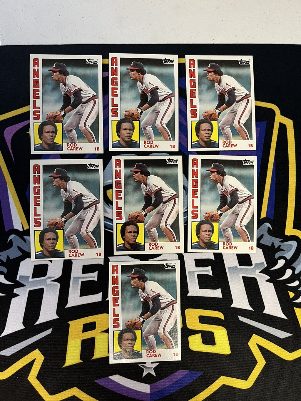 1984 Topps Rod Carew Angels Lot Of  7