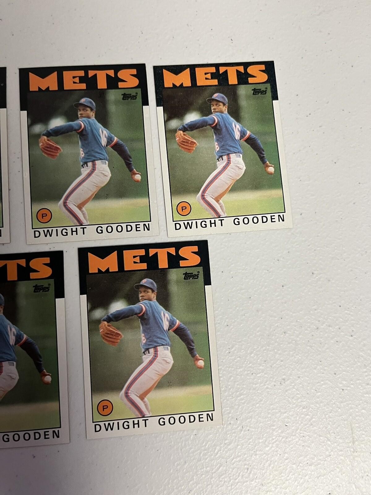 1986 Topps LOT (7) DWIGHT GOODEN #250 New York Mets 2nd Year NM-MINT
