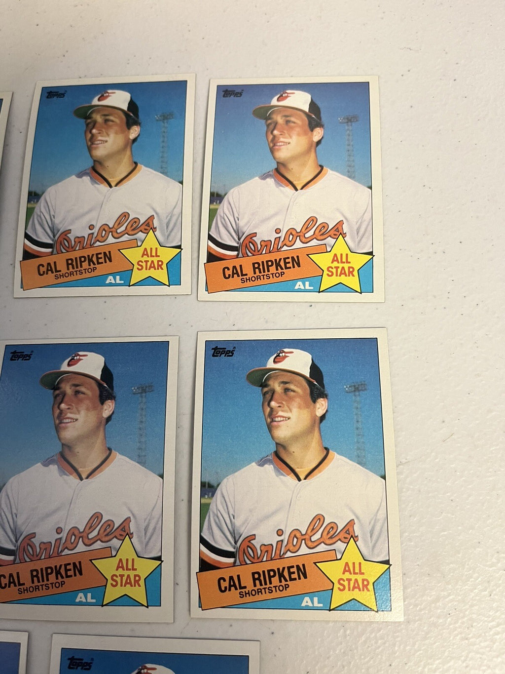 1985 Topps Cal Ripken All Star 8 Card Lot NM/MT