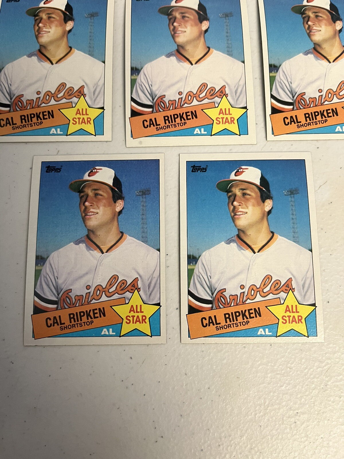 1985 Topps Cal Ripken All Star 8 Card Lot NM/MT
