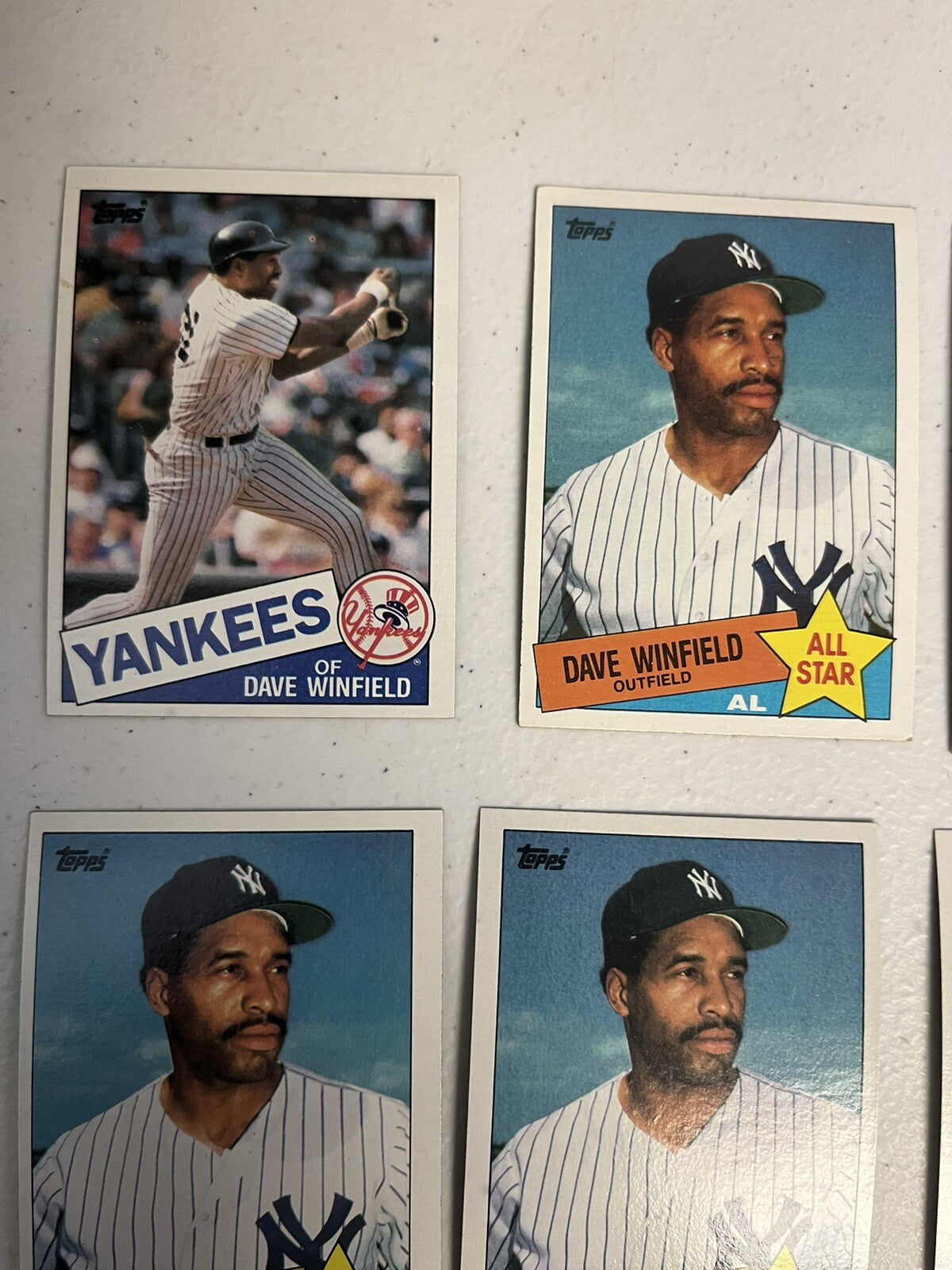 (8) 1985 Topps Dave Winfield Base And AL All-Star Cards New York Yankees NM-MT+