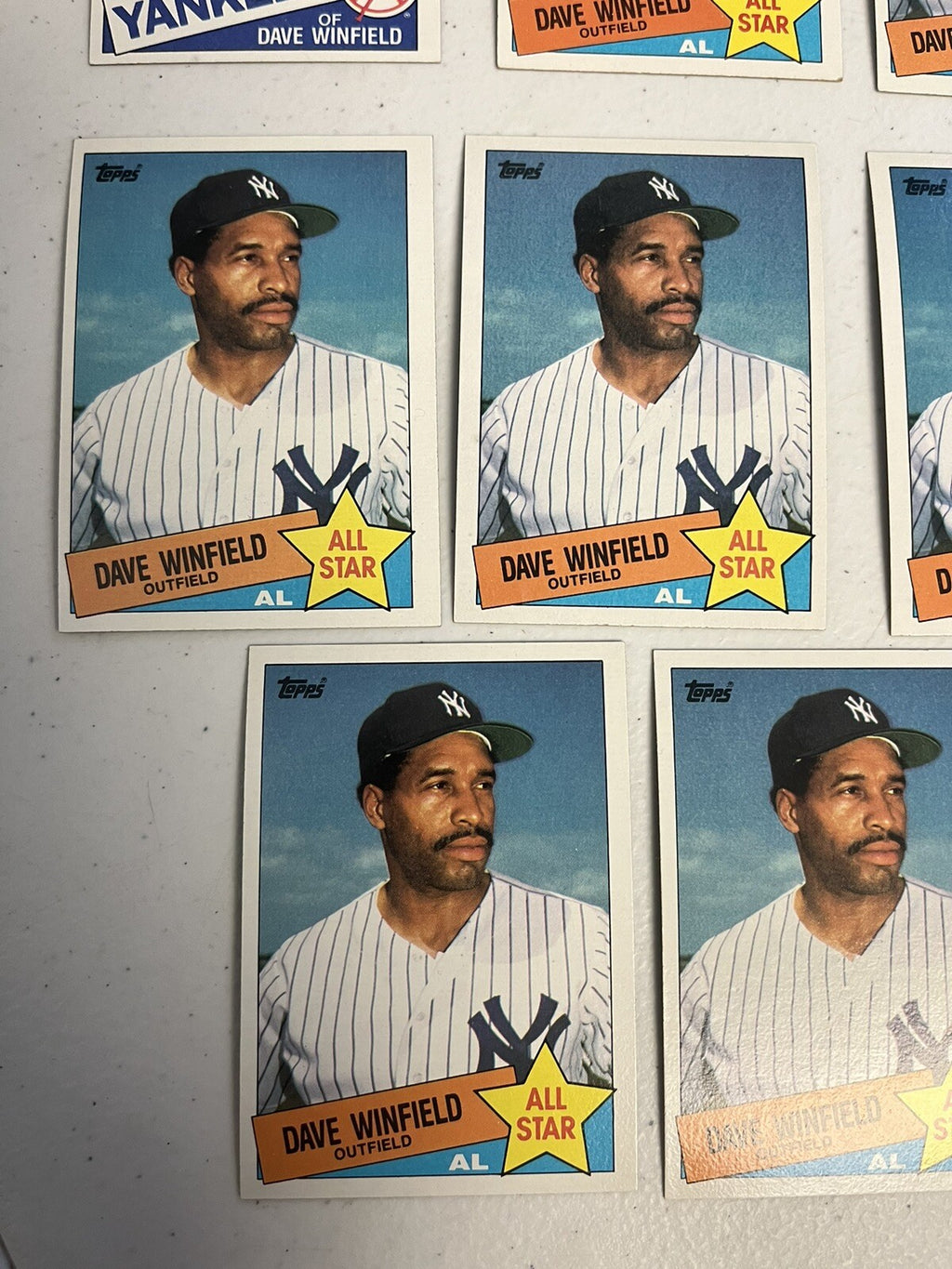 (8) 1985 Topps Dave Winfield Base And AL All-Star Cards New York Yankees NM-MT+
