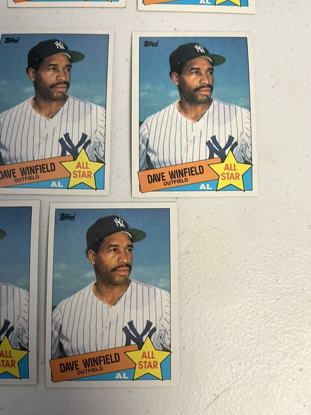 (8) 1985 Topps Dave Winfield Base And AL All-Star Cards New York Yankees NM-MT+