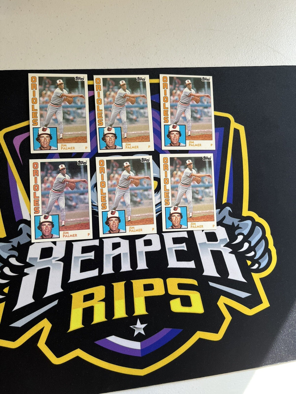 1984 Topps Jim Palmer Orioles Lot Of 6