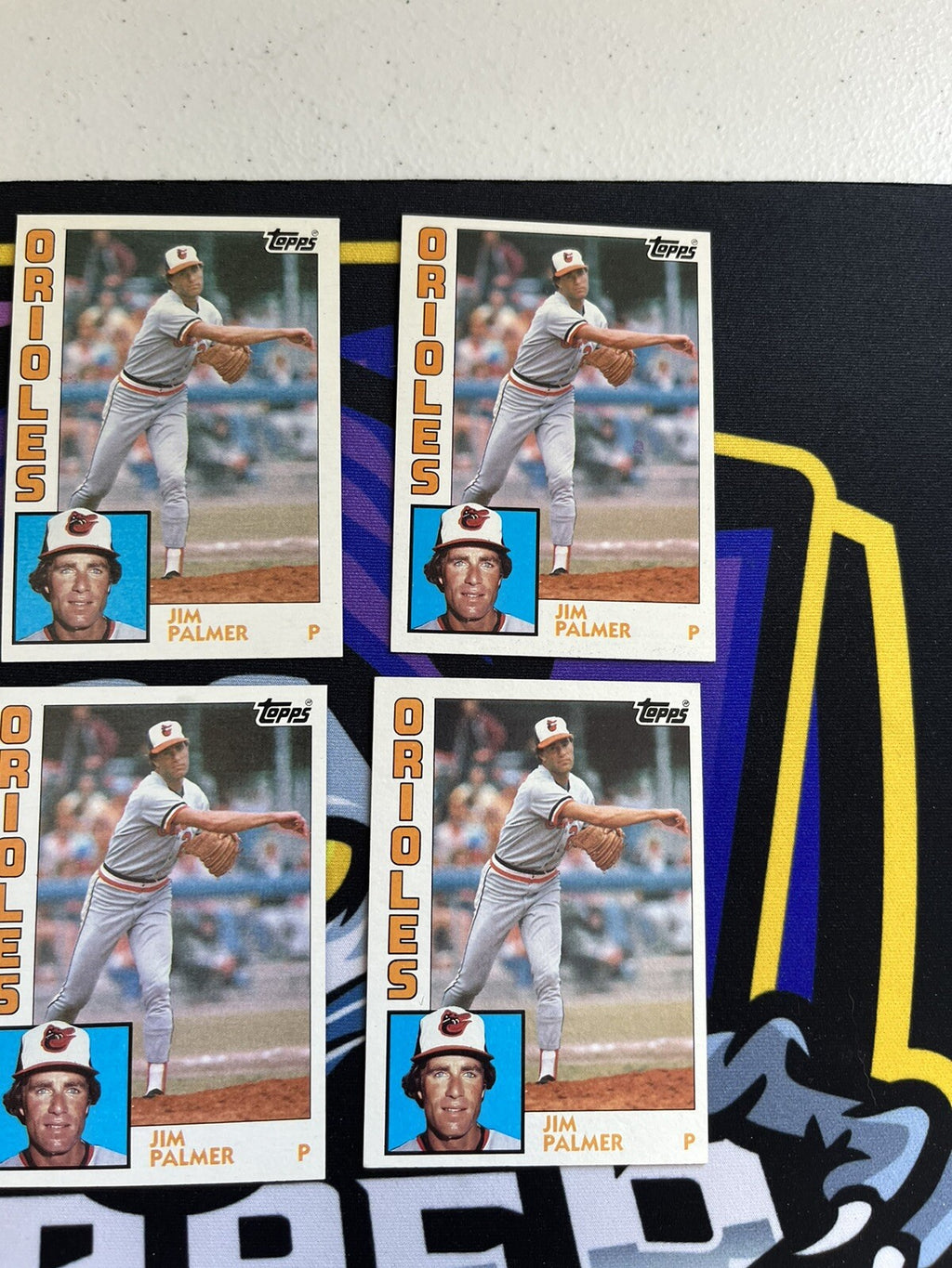 1984 Topps Jim Palmer Orioles Lot Of 6
