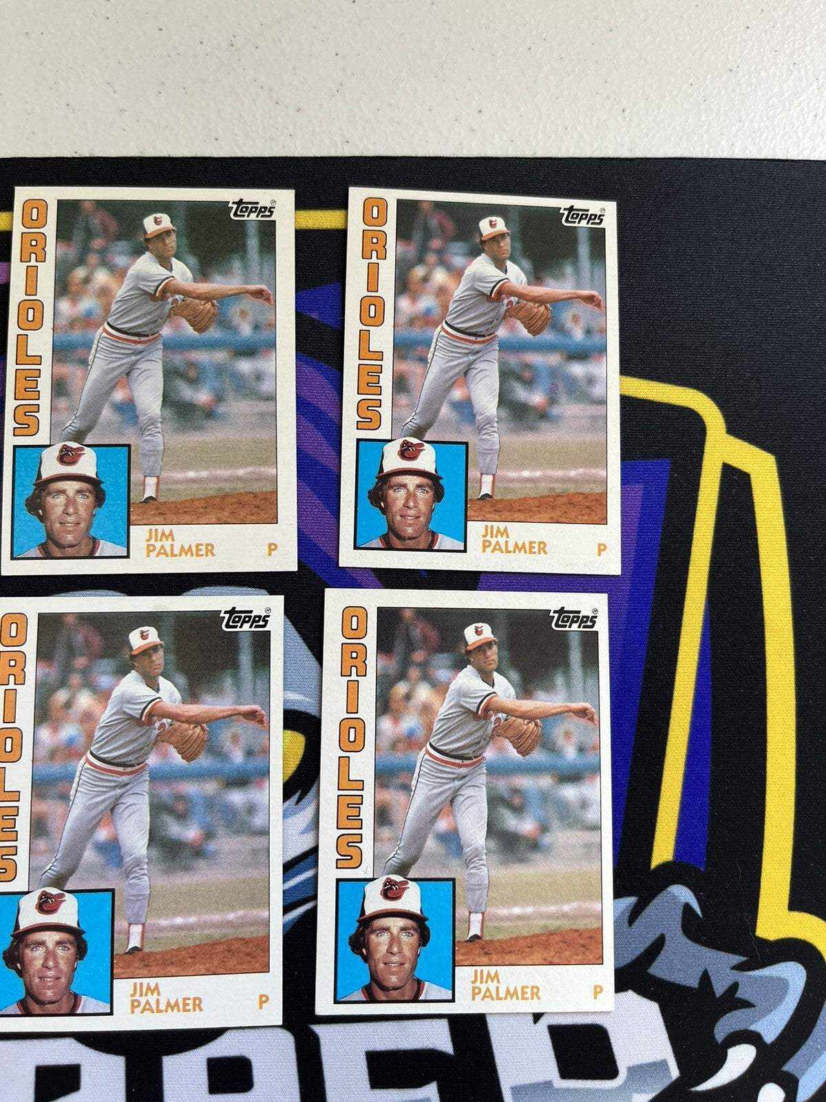 1984 Topps Jim Palmer Orioles Lot Of 6