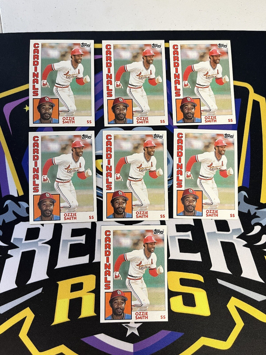 1984 Topps Ozzie Smith Cardinals Lot Of 7