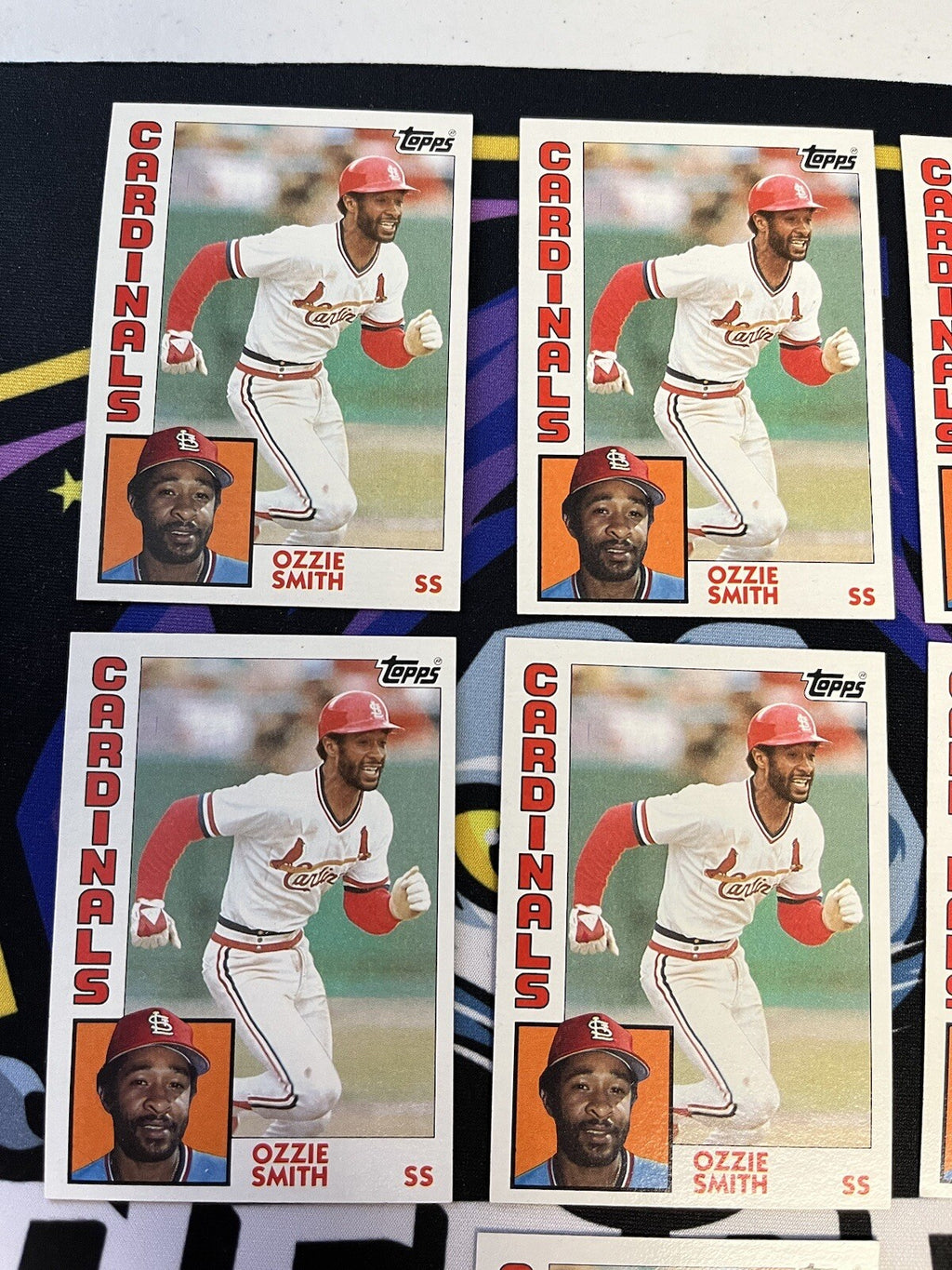 1984 Topps Ozzie Smith Cardinals Lot Of 7