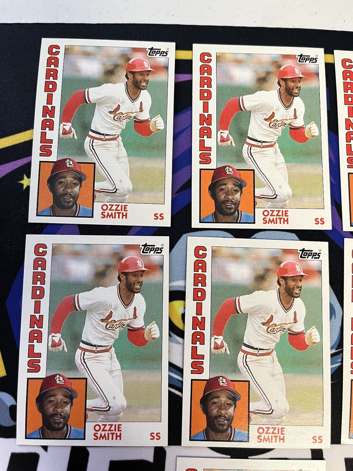 1984 Topps Ozzie Smith Cardinals Lot Of 7