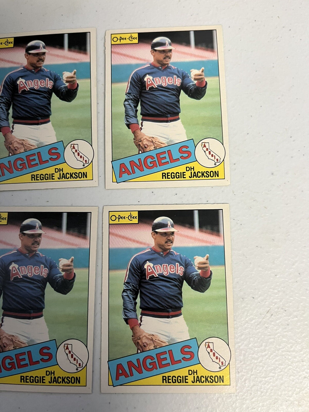 1985 OPC O-Pee-Chee Baseball Reggie Jackson Lot Of 6 Cards