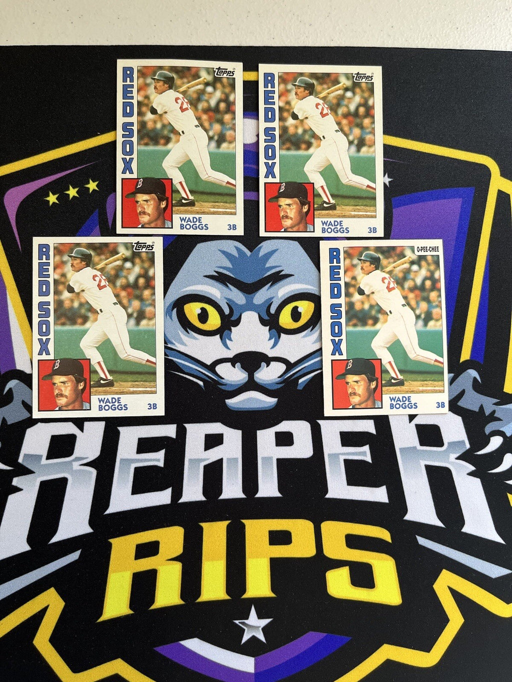 1984 Topps OPC Wade Boggs Redsox Lot Of 4