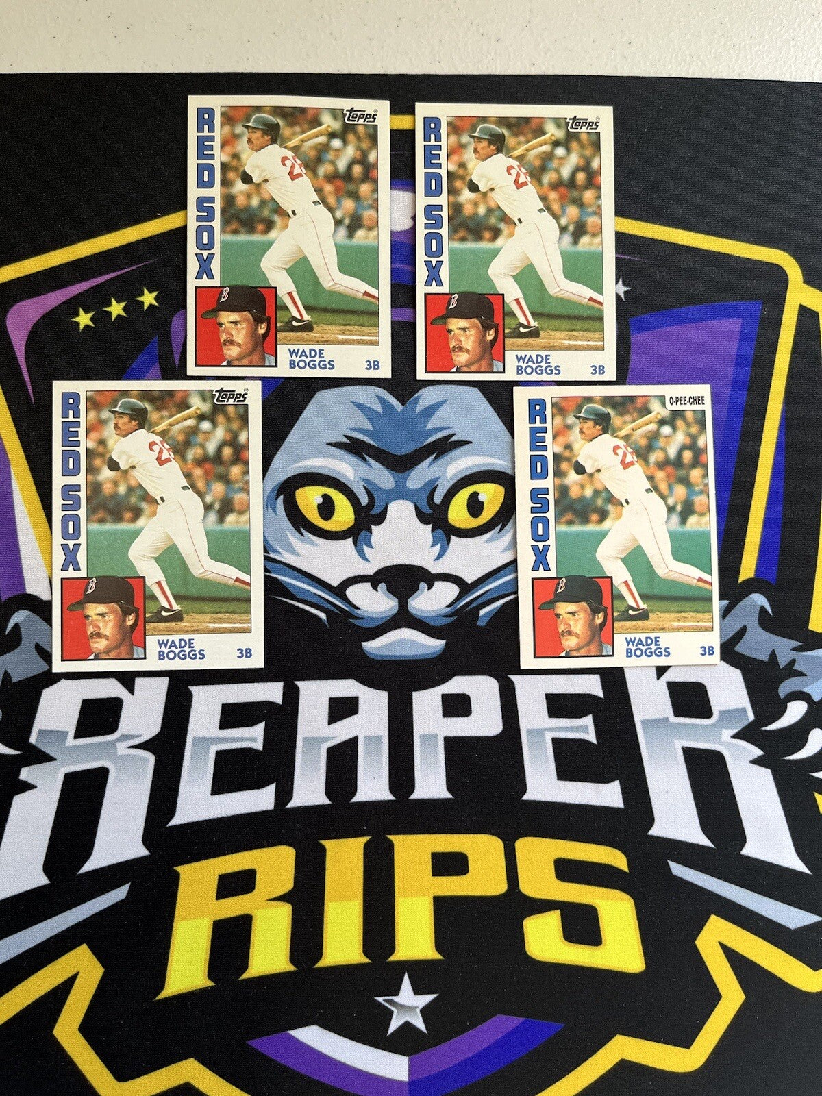 1984 Topps OPC Wade Boggs Redsox Lot Of 4