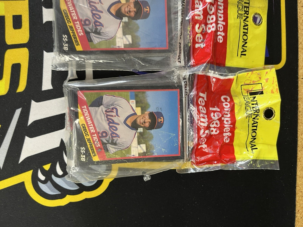1988 Tidewater Tides Mets Minor League 3 Sealed Sets of 26 - Gregg Jefferies