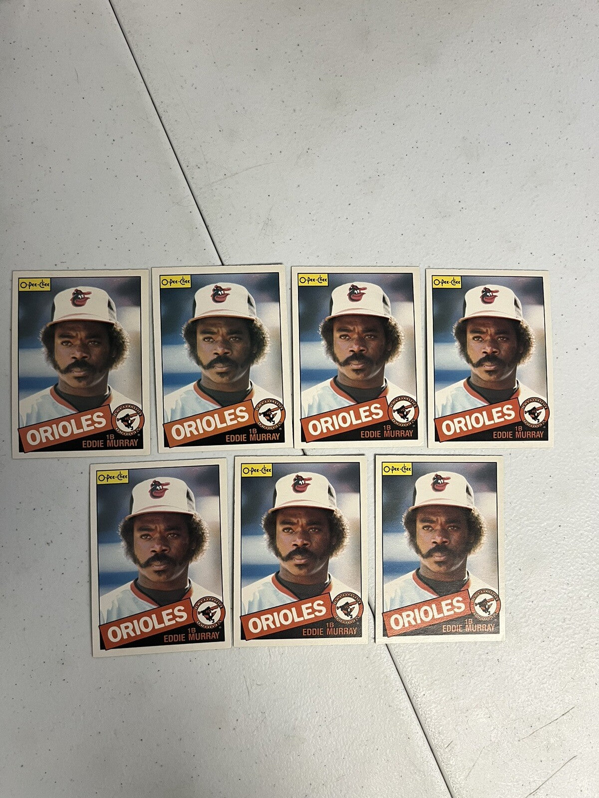 1985 OPC O-Pee-Chee Baseball Eddie Murray Lot Of 7 Cards