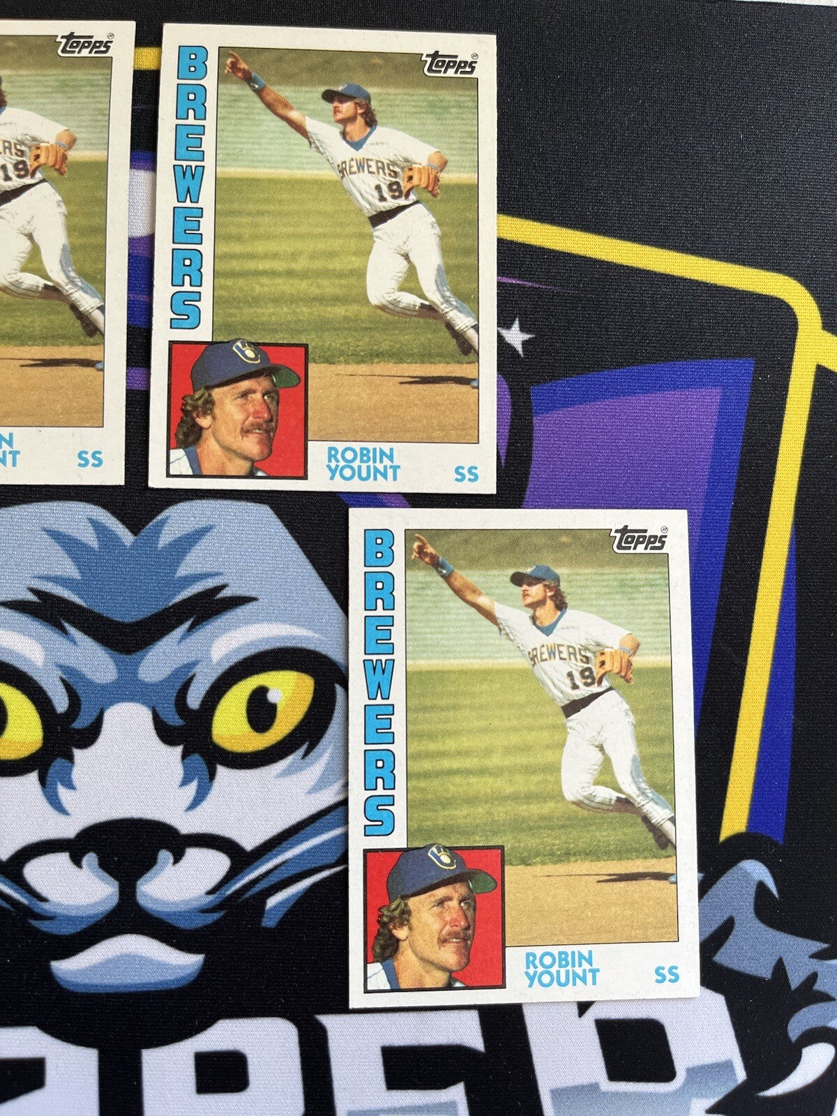 1984 Topps Robin Yount Lot Of 4