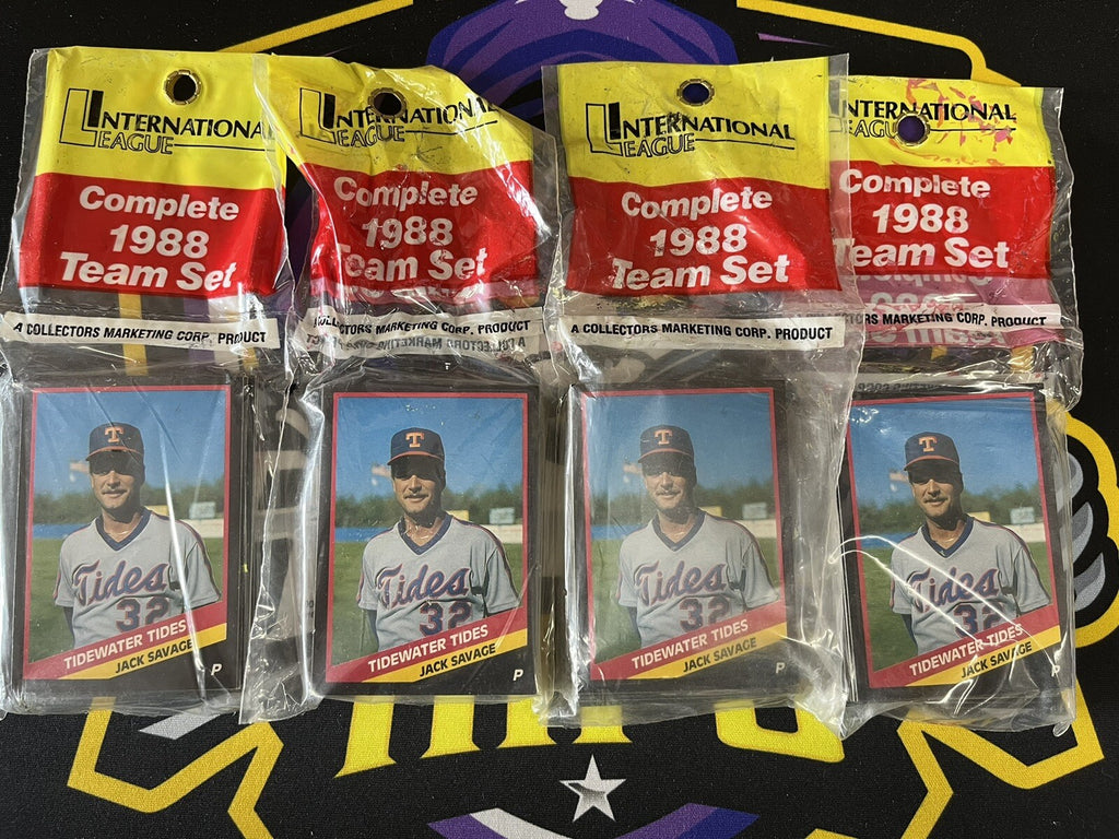 1988 Tidewater Tides Mets Minor League 4 Sealed Sets of 26 - Gregg Jefferies