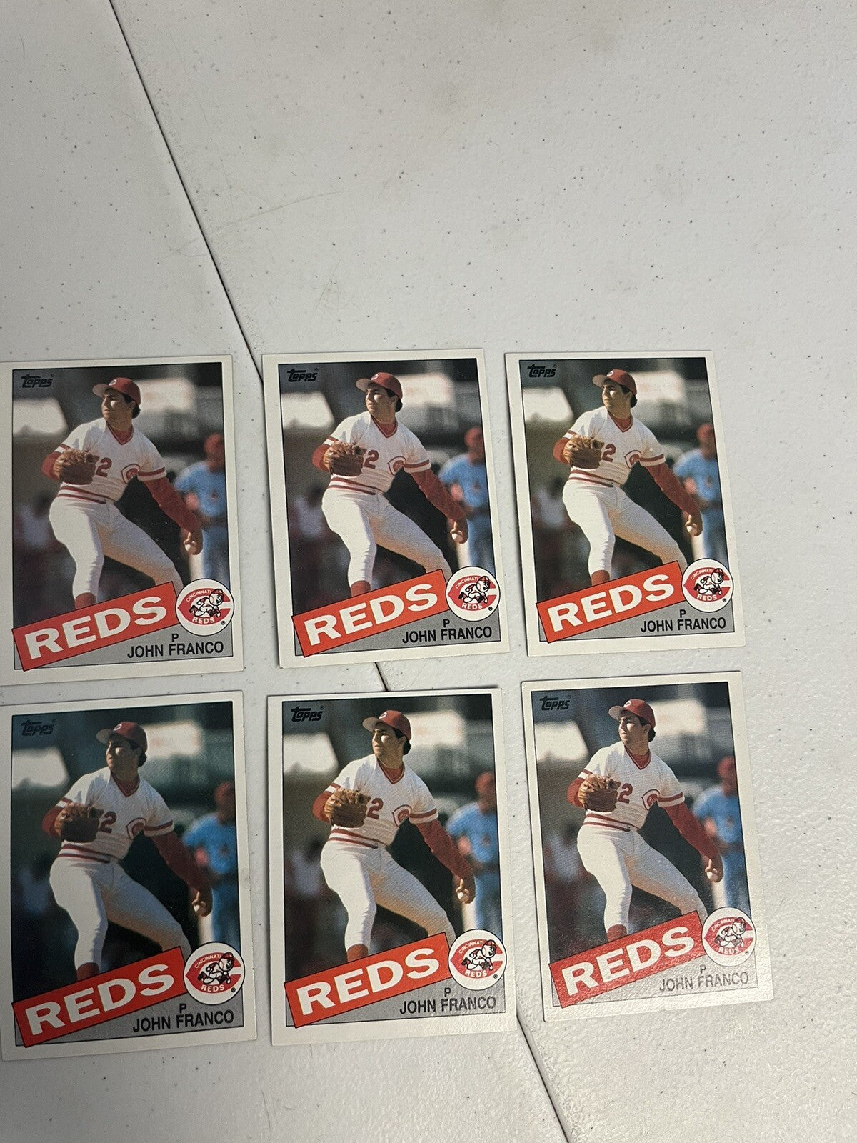 1985 Topps John Franco 6 Card Lot NM/MT Reds