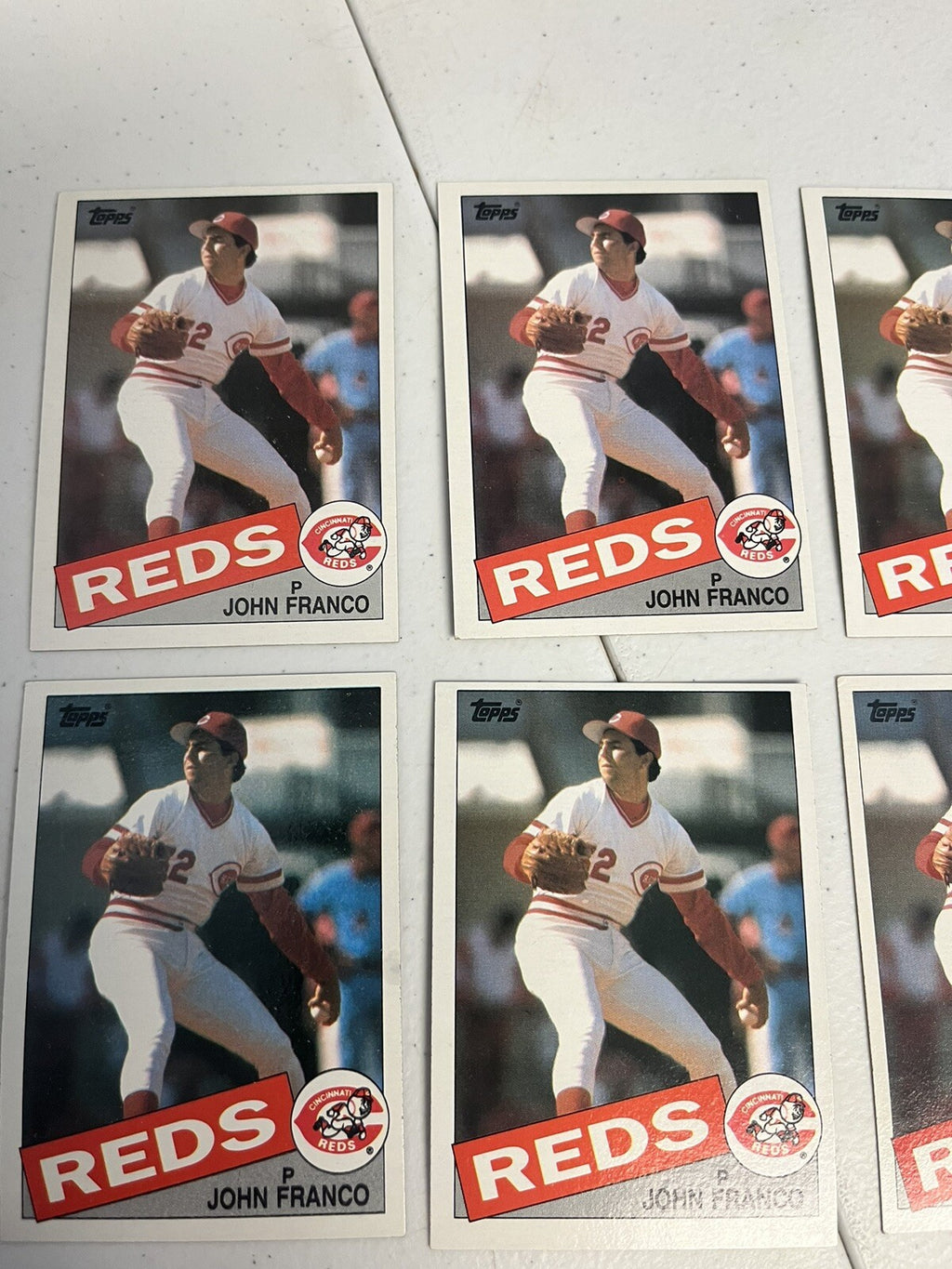 1985 Topps John Franco 6 Card Lot NM/MT Reds